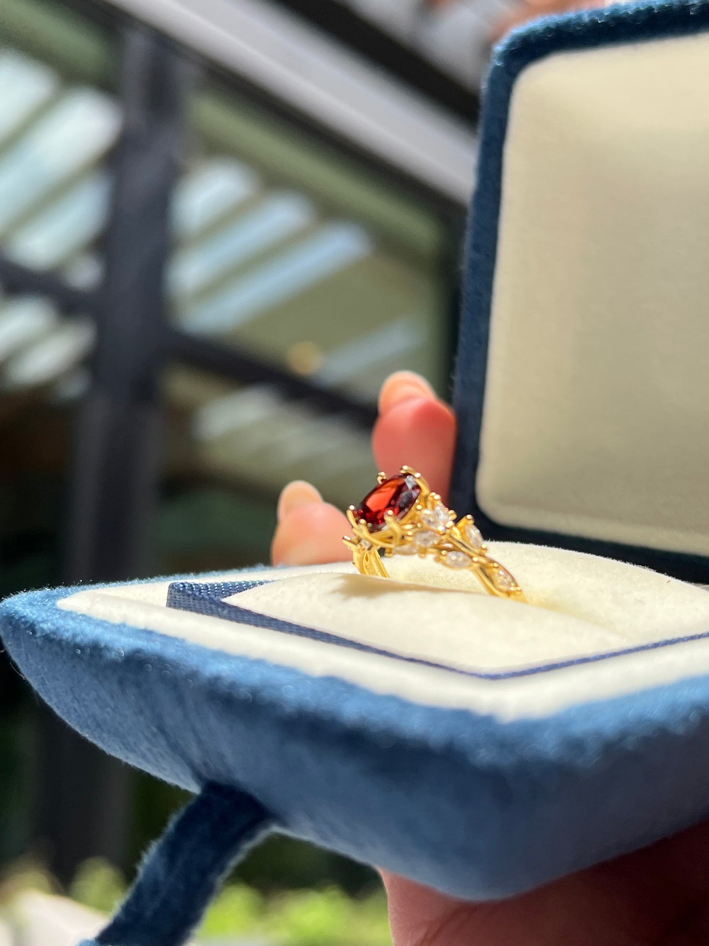 Gabby Ring Garnet