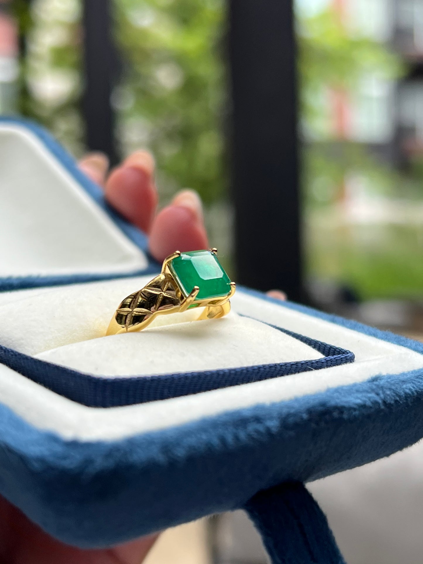Bethany Ring Lab Emerald