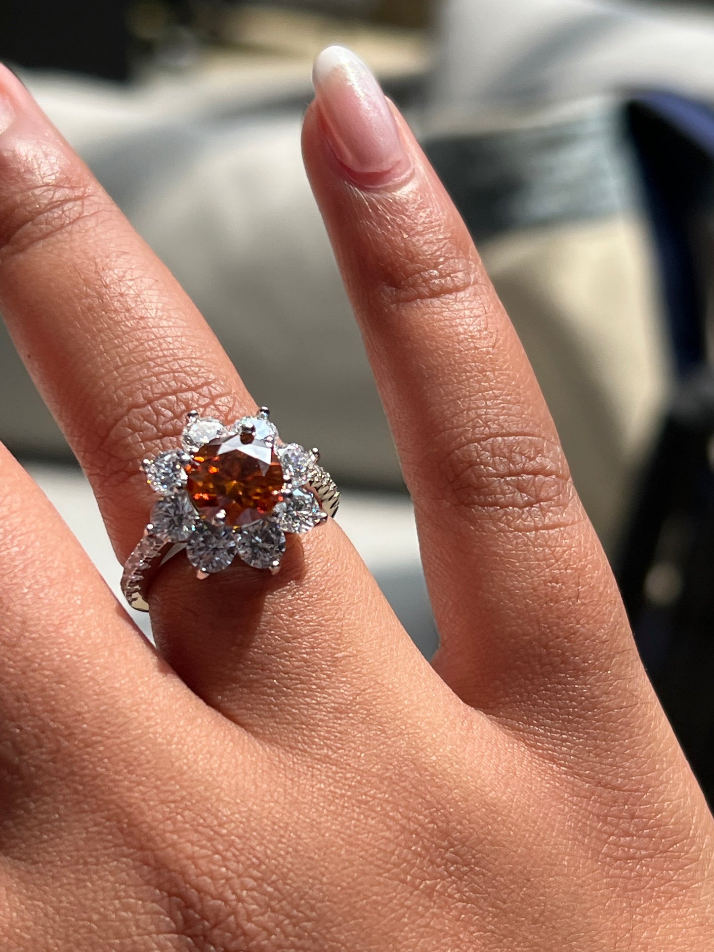 Sunny Ring Moissanite