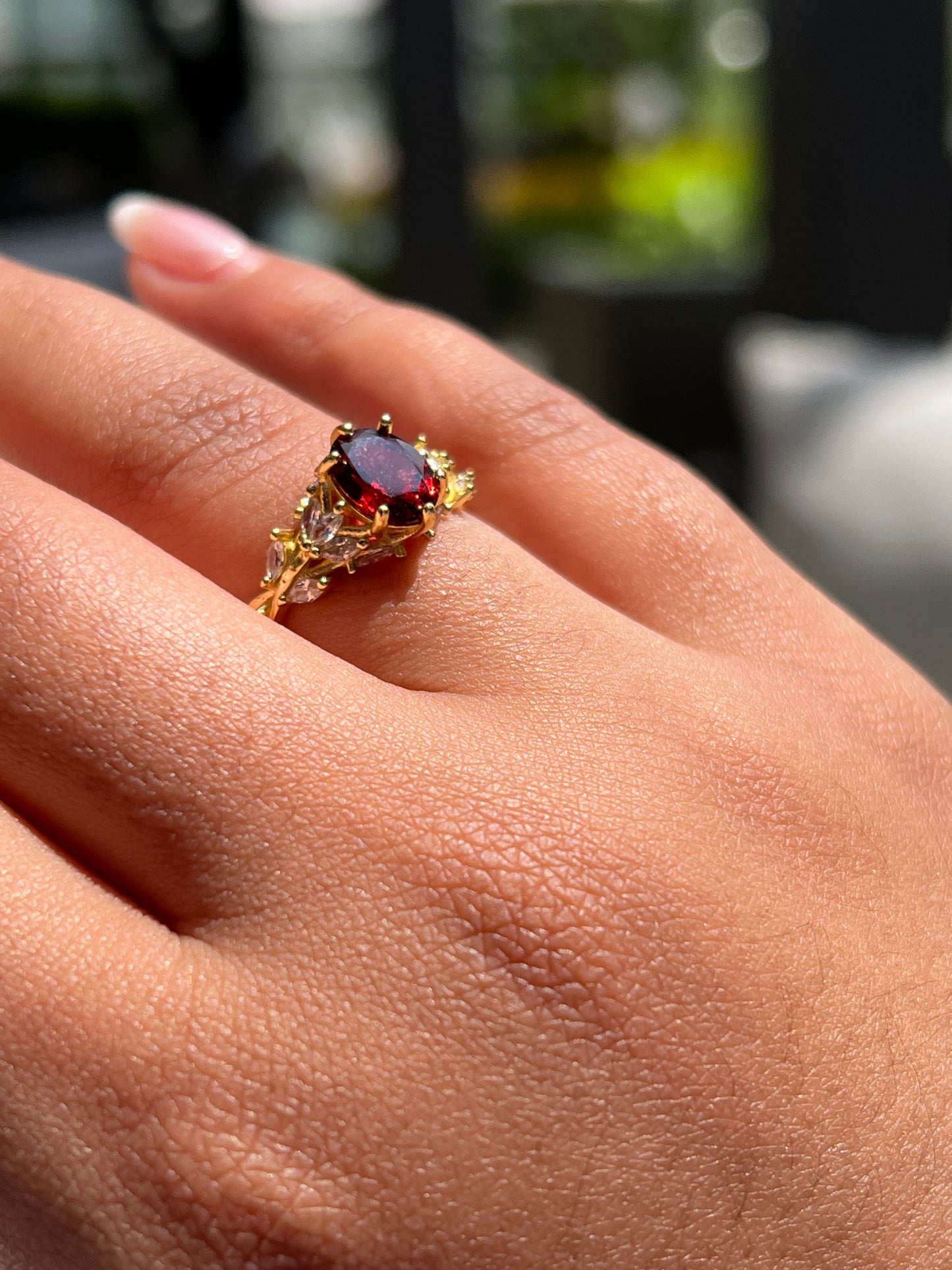 Gabby Ring Garnet