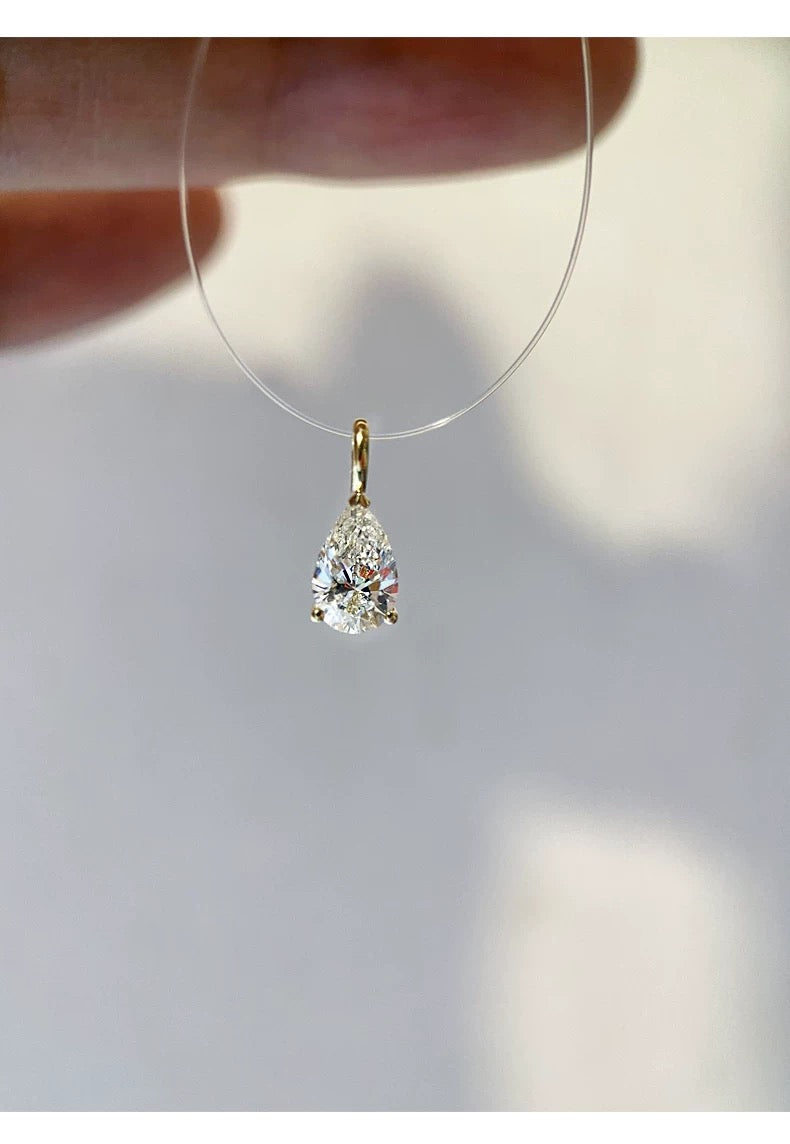 Pre-Order Solid Gold 18k Lab Diamond Charm Pendant
