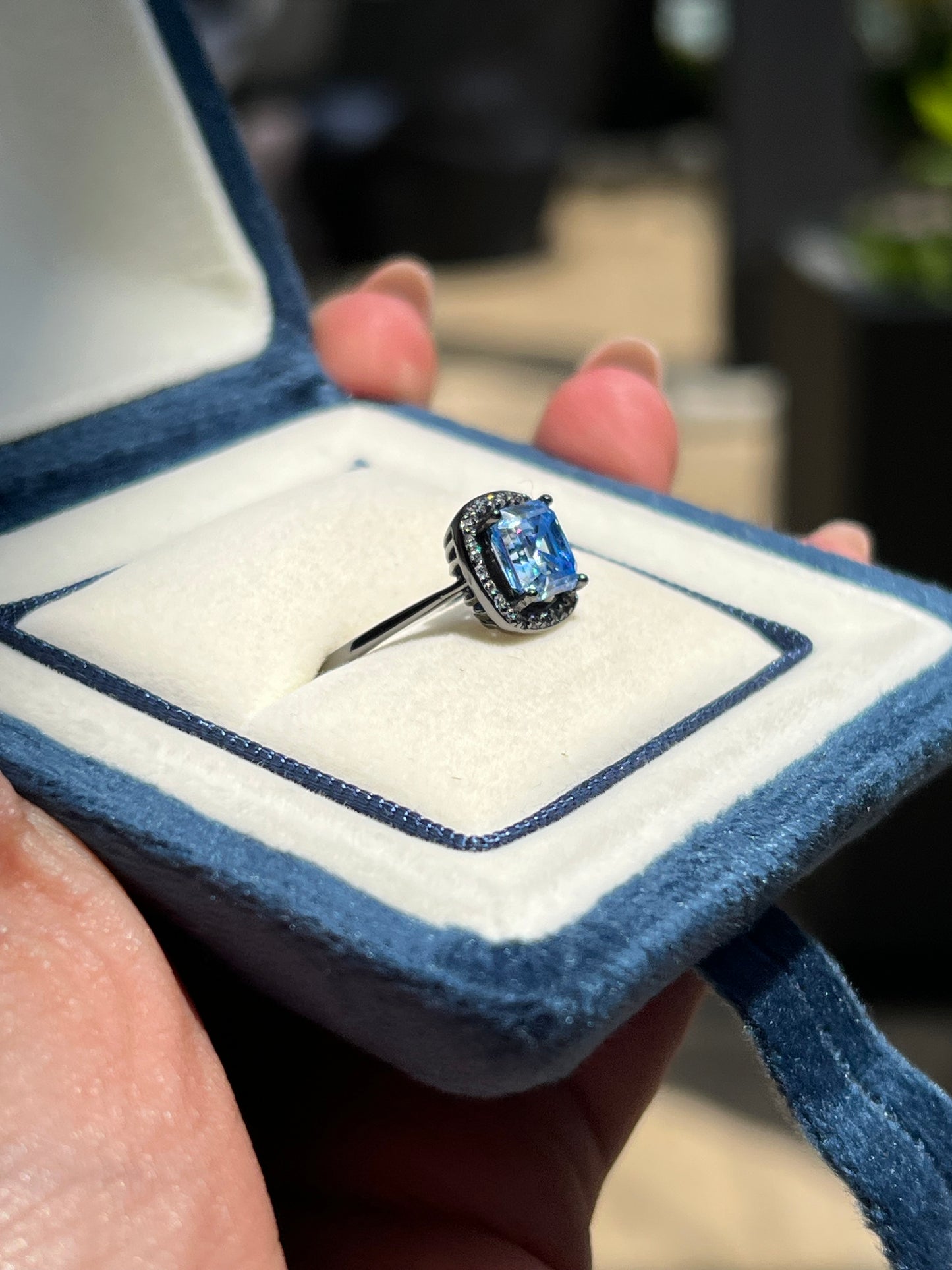 Emery Ring Moissanite
