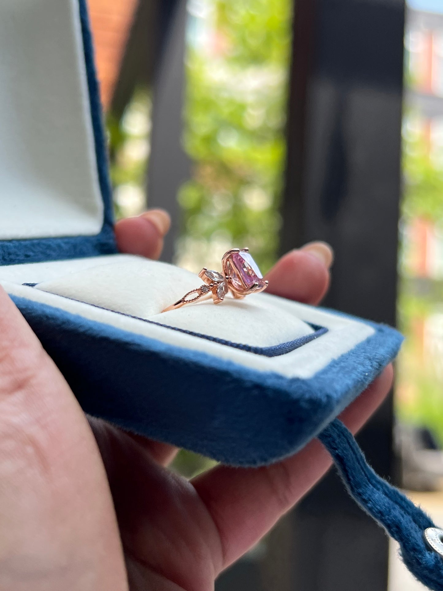 Sakura Ring Moissanite