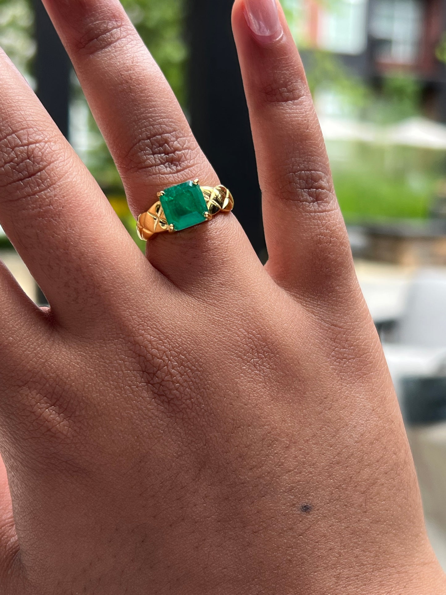 Bethany Ring Lab Emerald