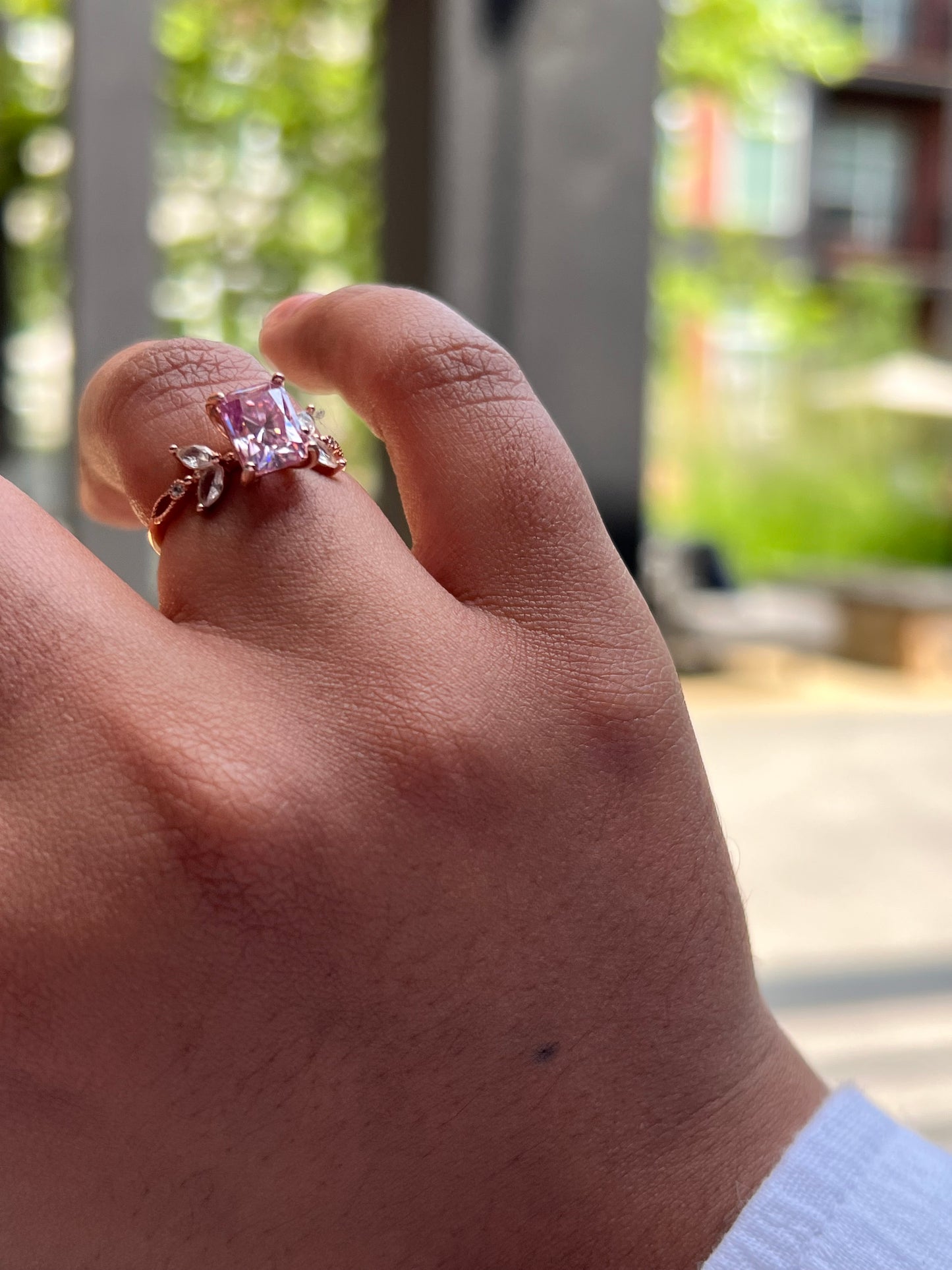 Sakura Ring Moissanite