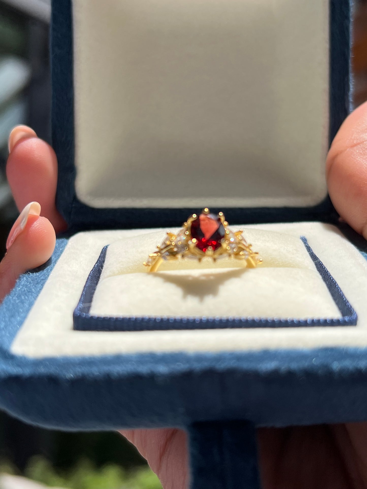 Gabby Ring Garnet