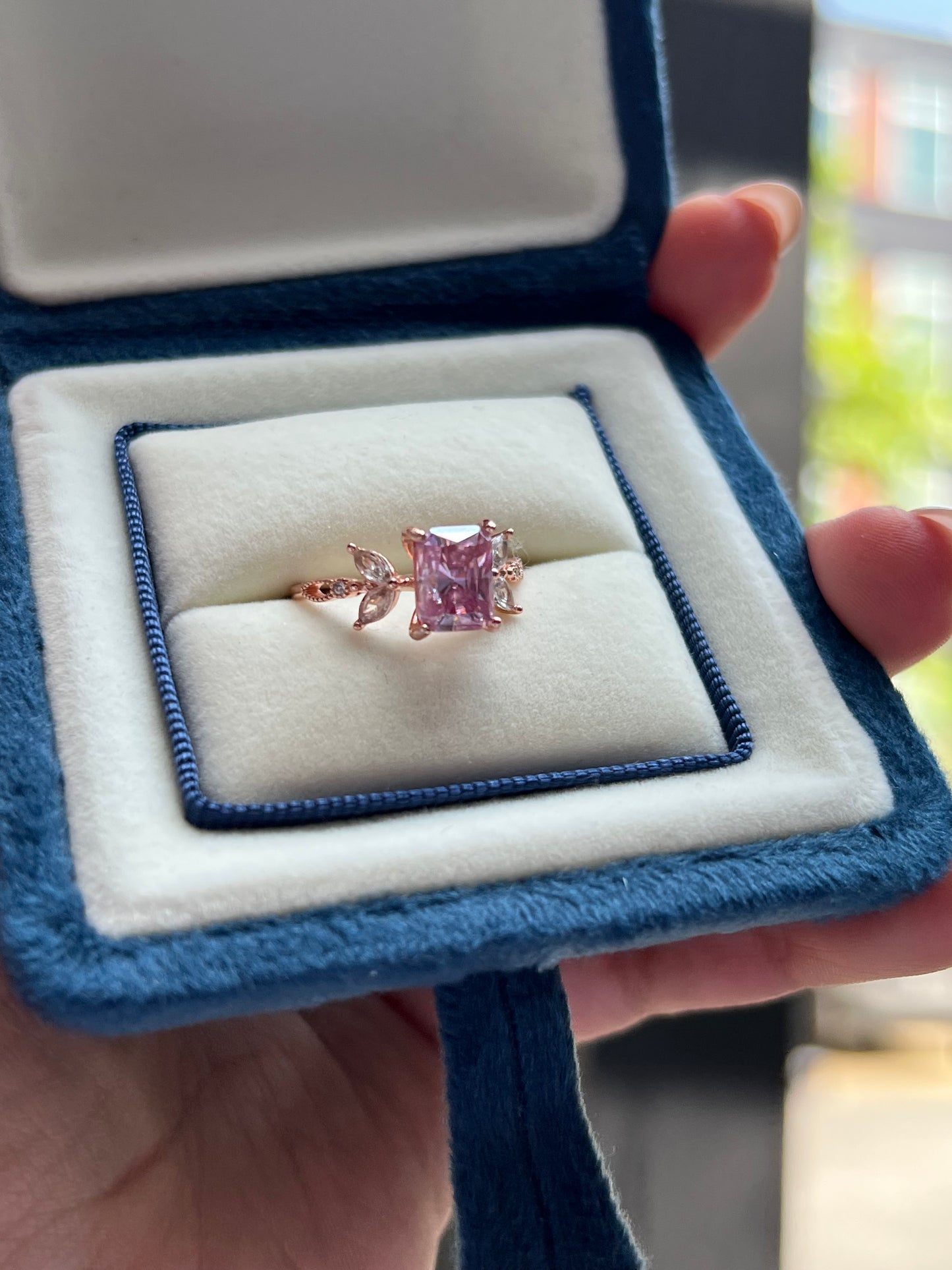 Sakura Ring Moissanite