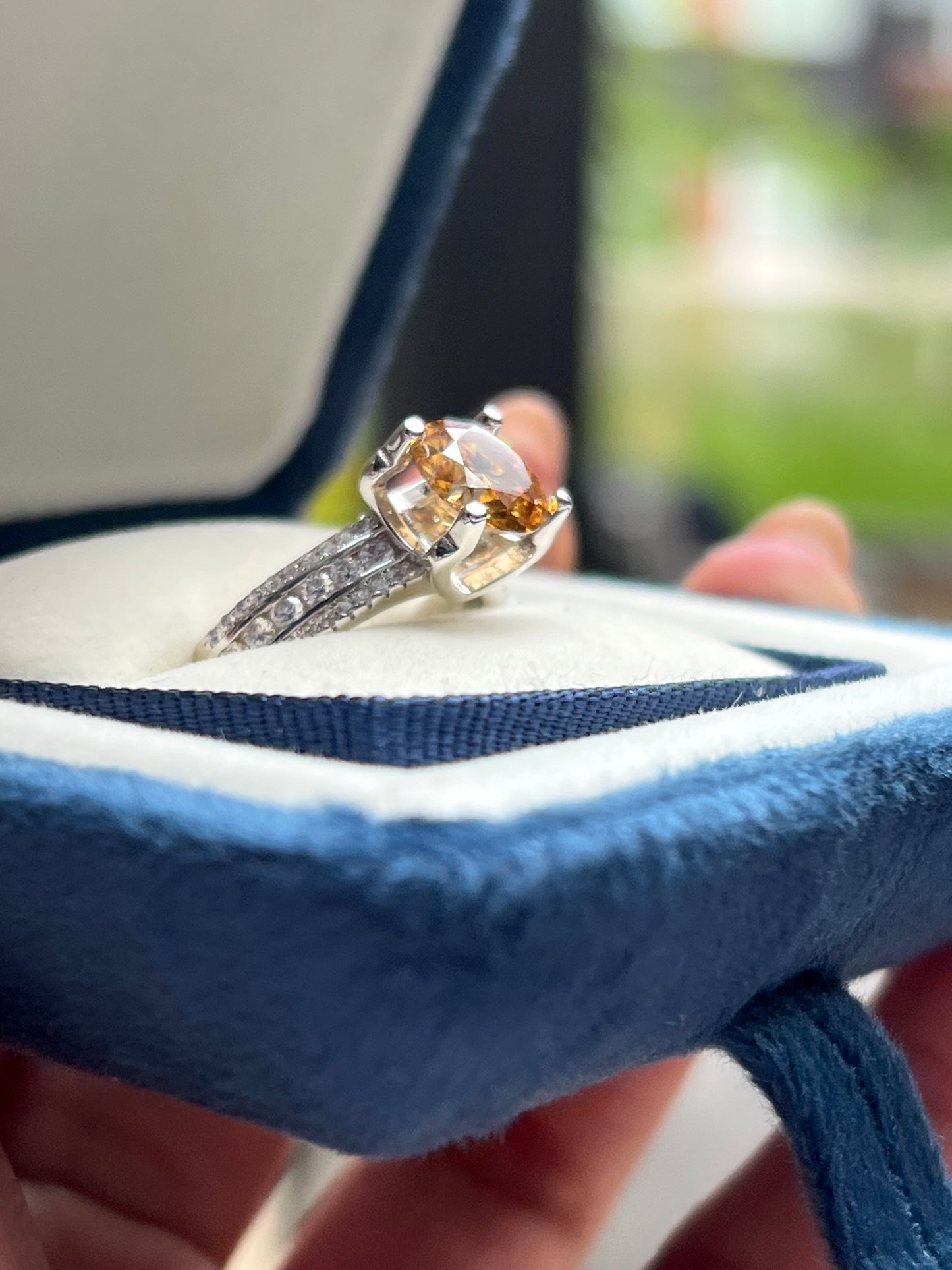 Chrissy Ring Moissanite