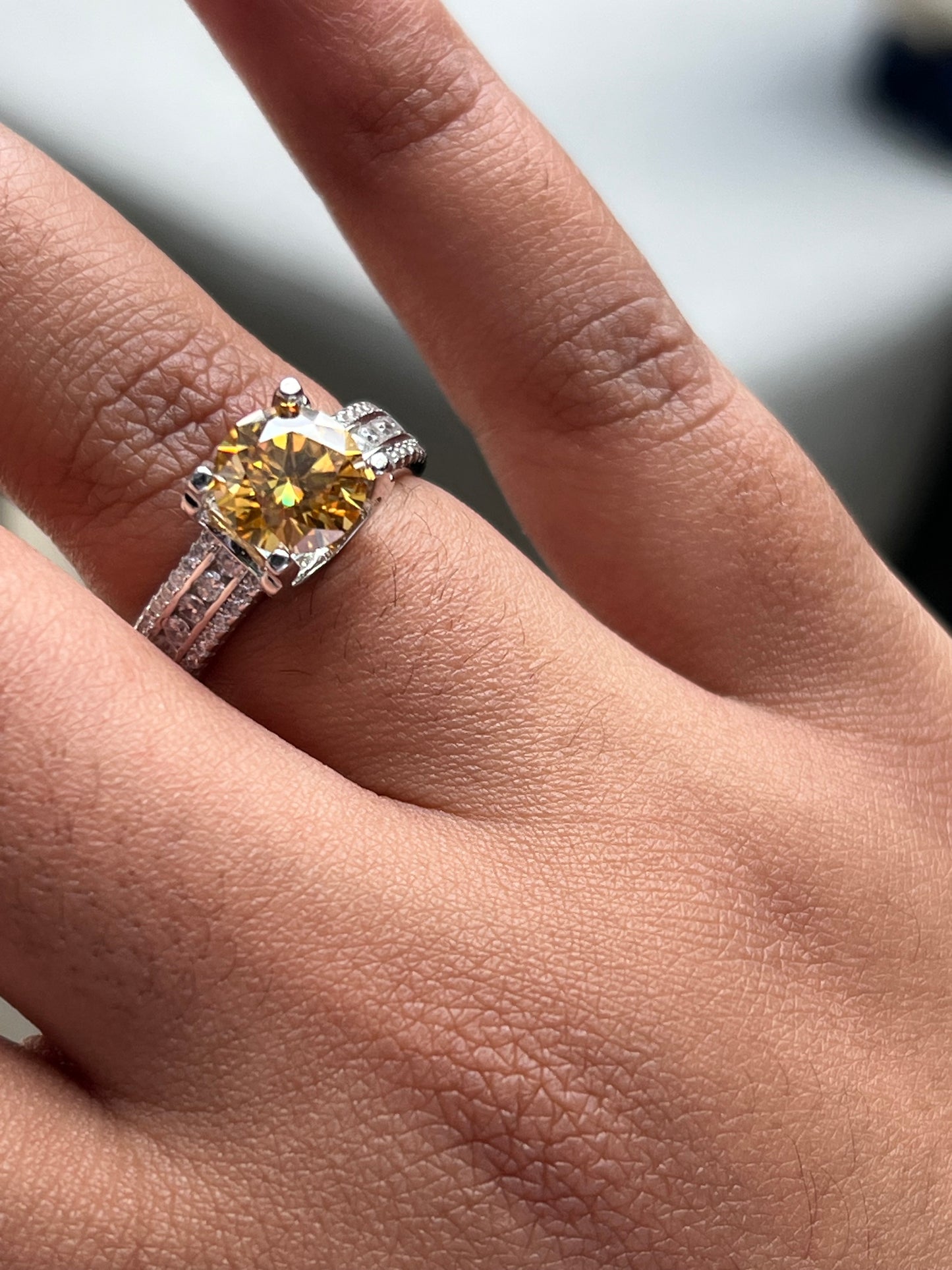 Chrissy Ring Moissanite