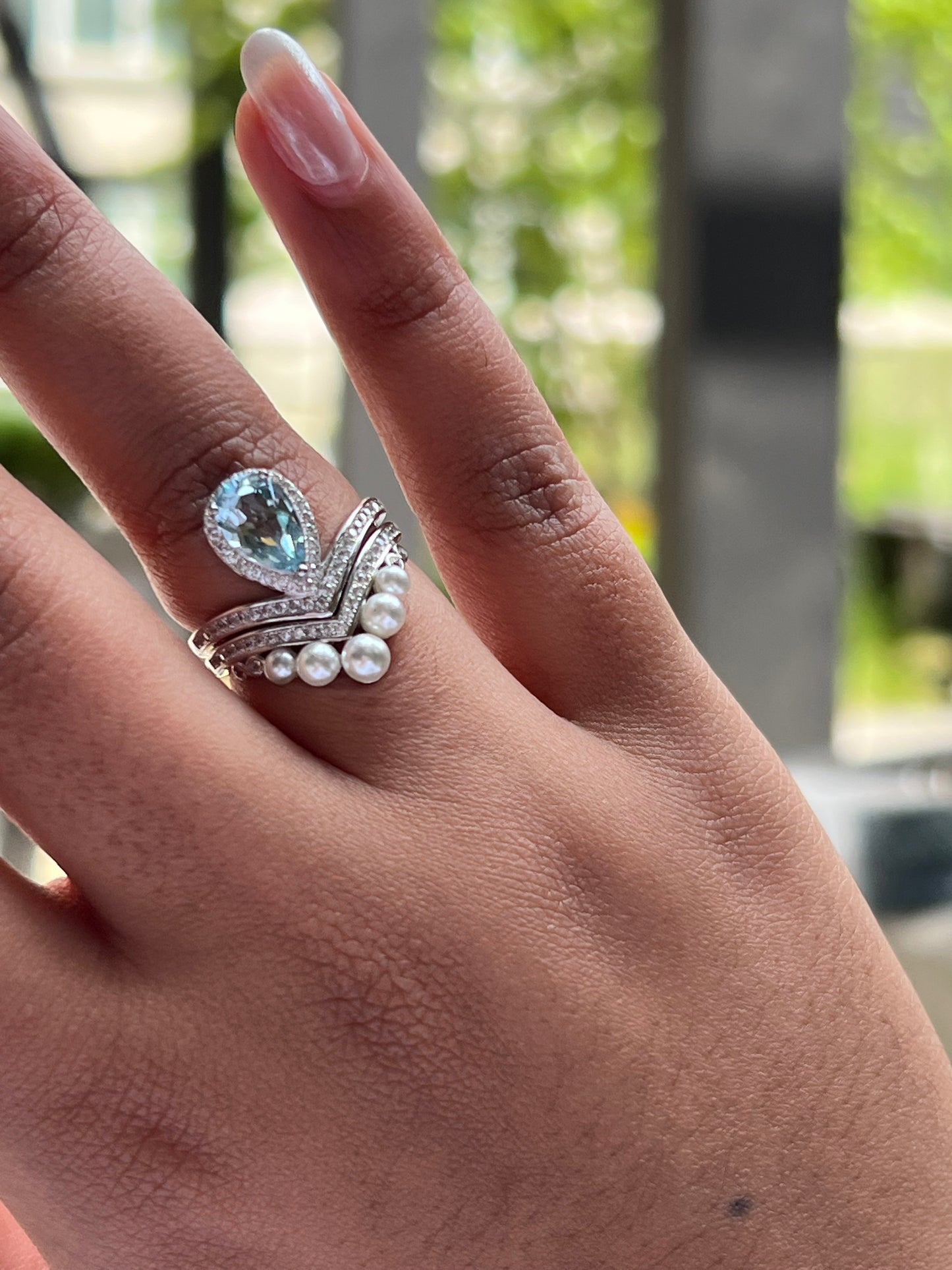 Aurora Ring Aquamarine