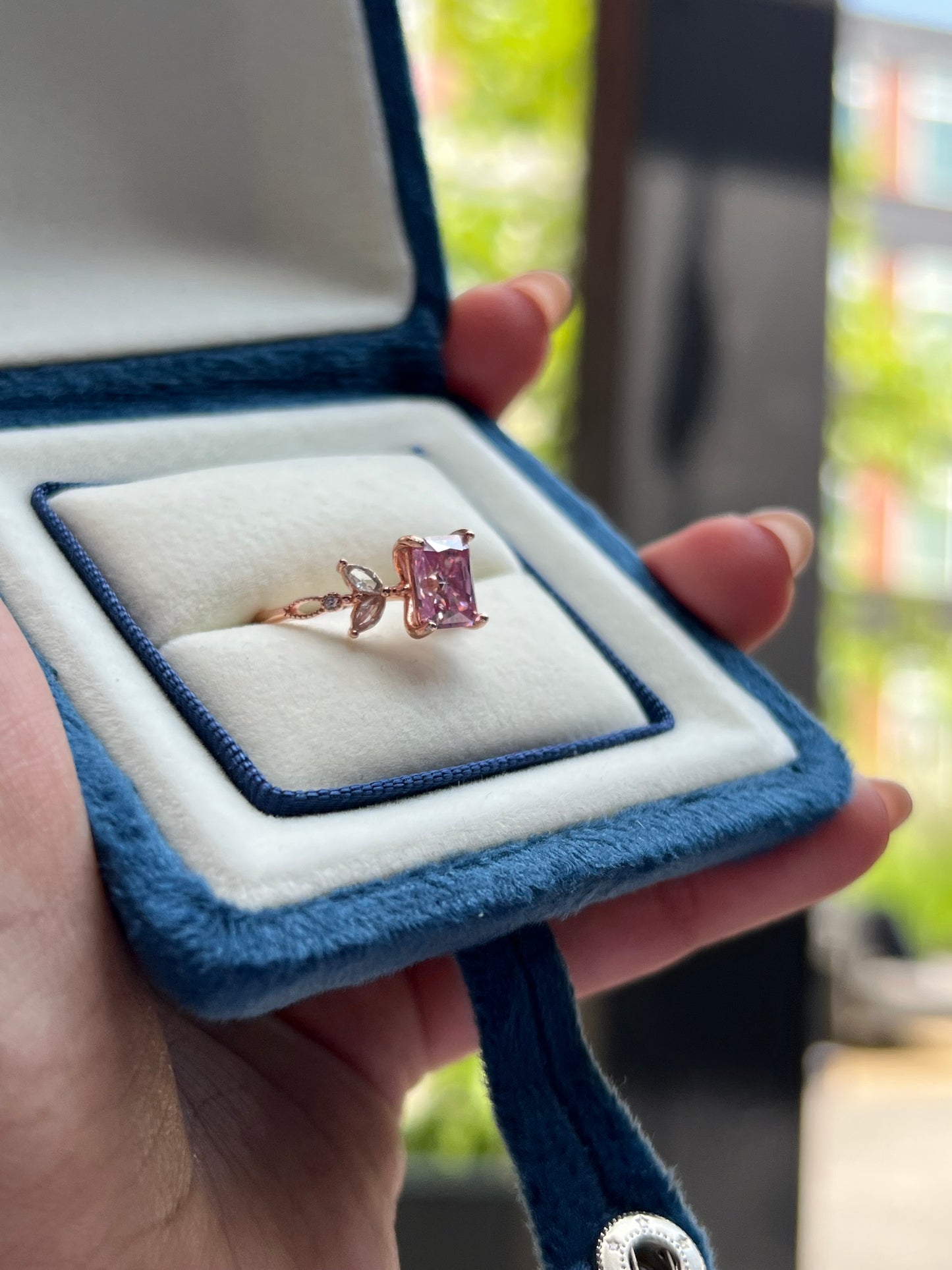 Sakura Ring Moissanite
