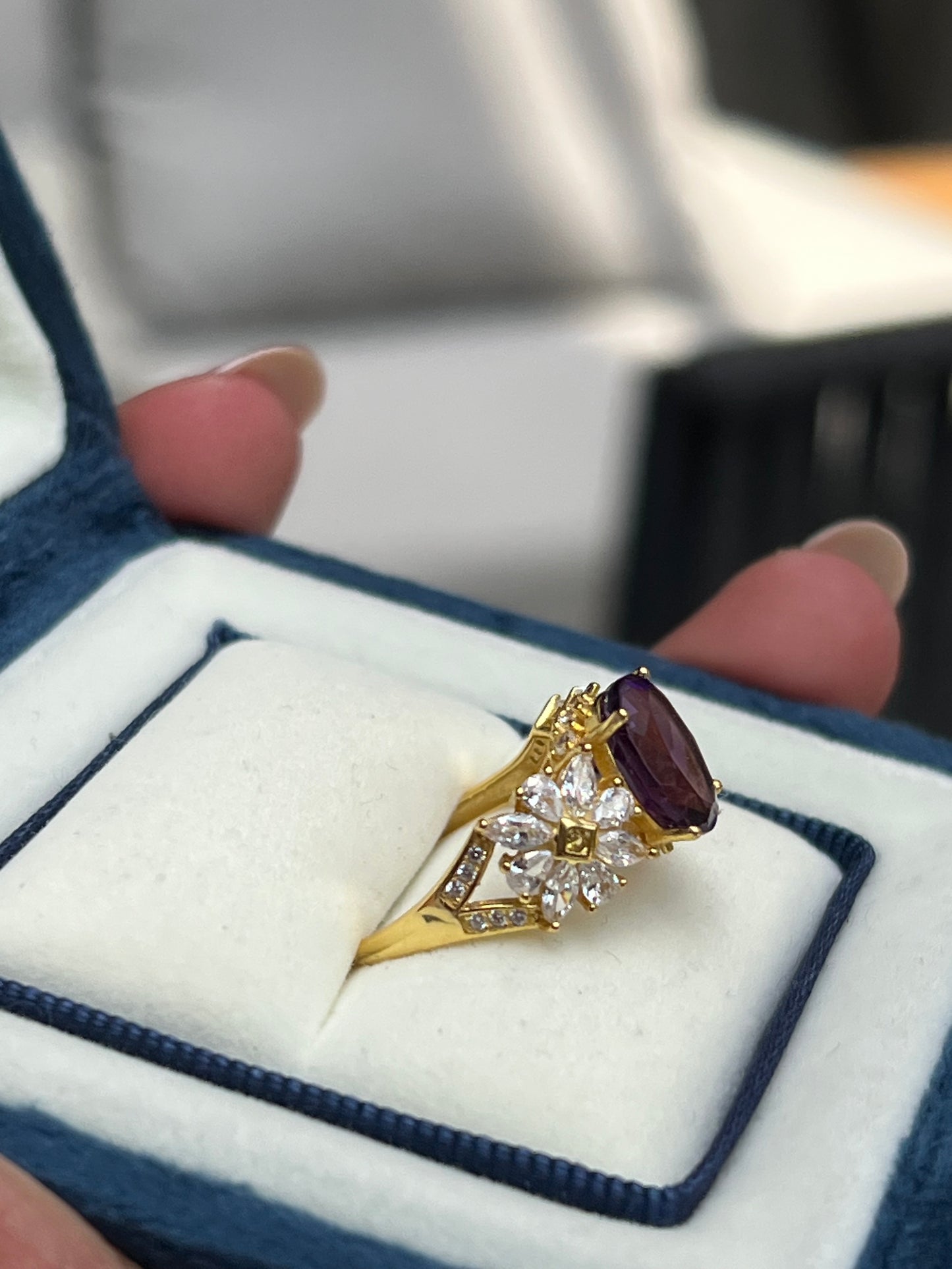 Amina Ring Amethyst