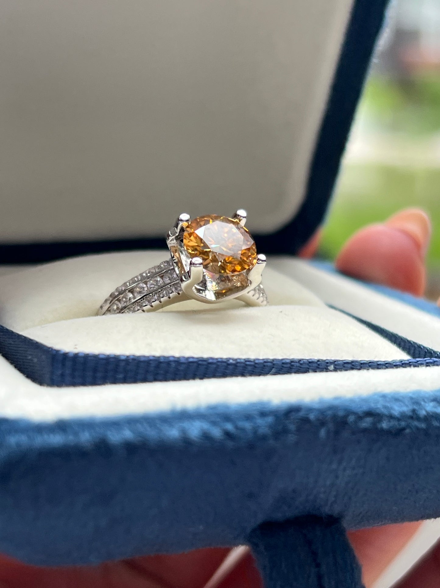 Chrissy Ring Moissanite