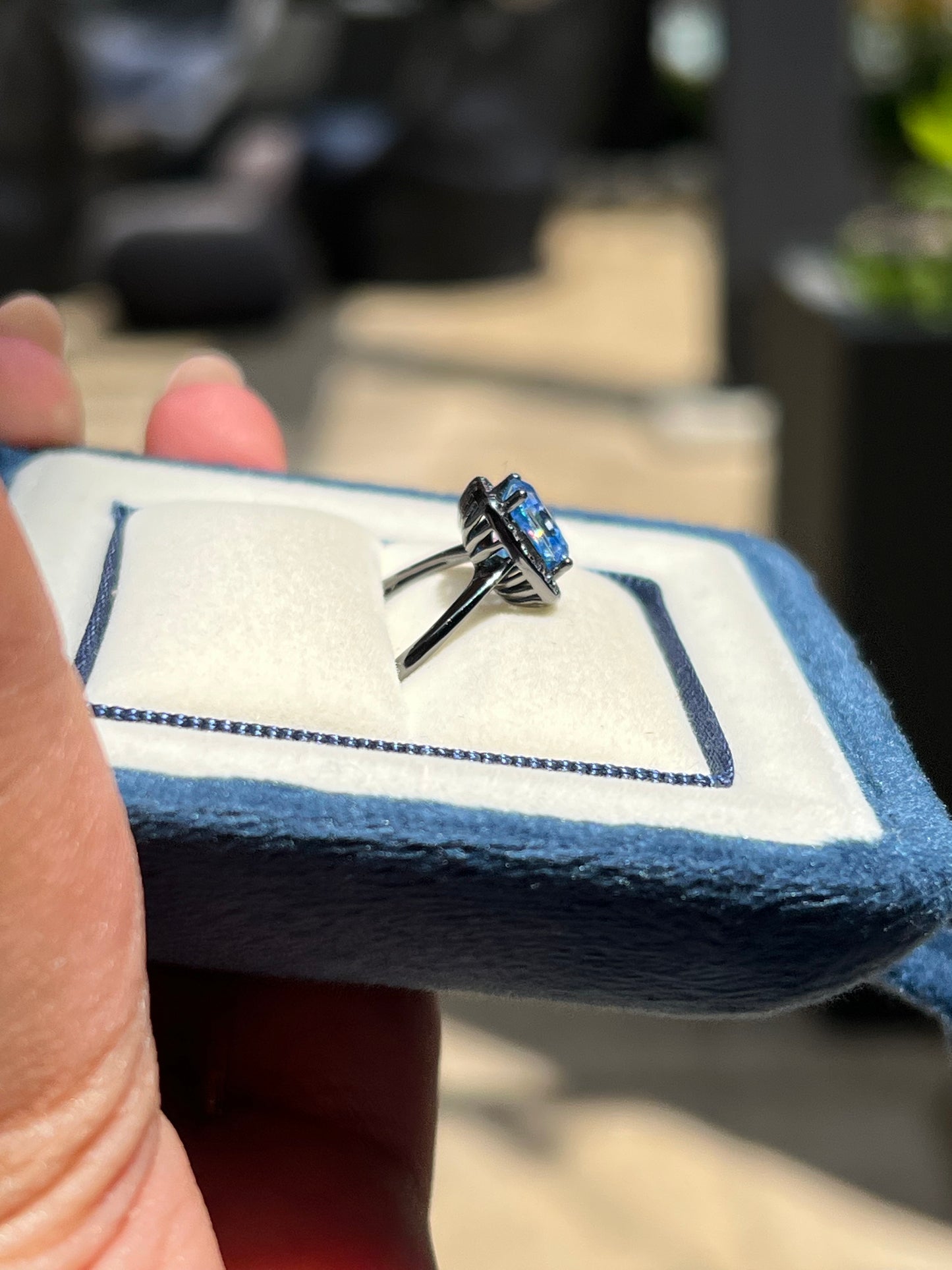Emery Ring Moissanite