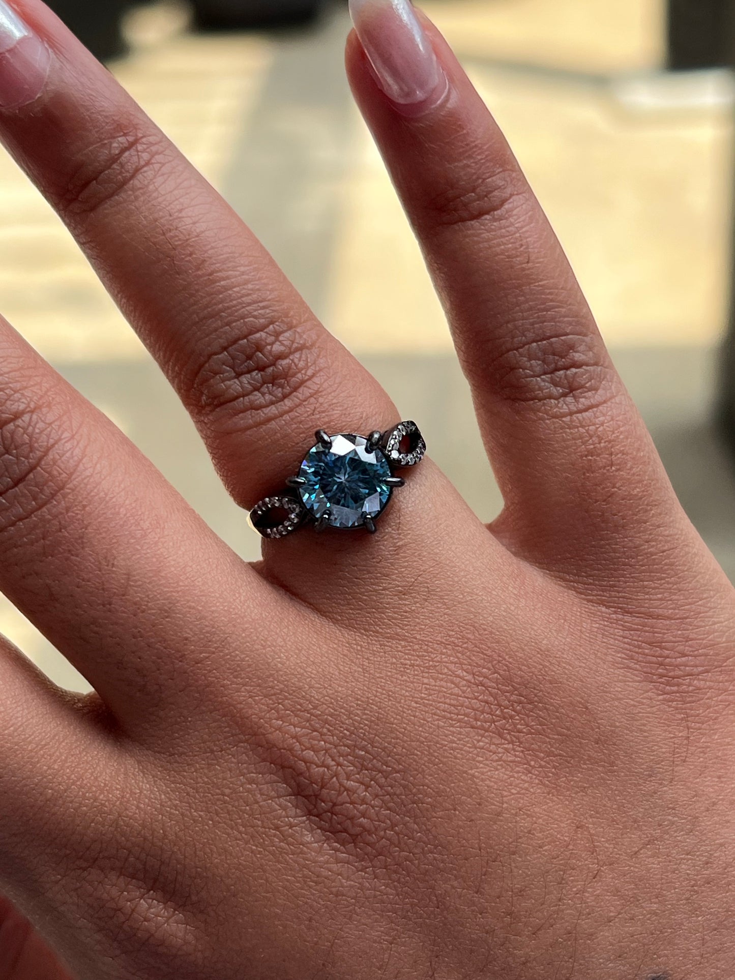 Addison Ring Moissanite