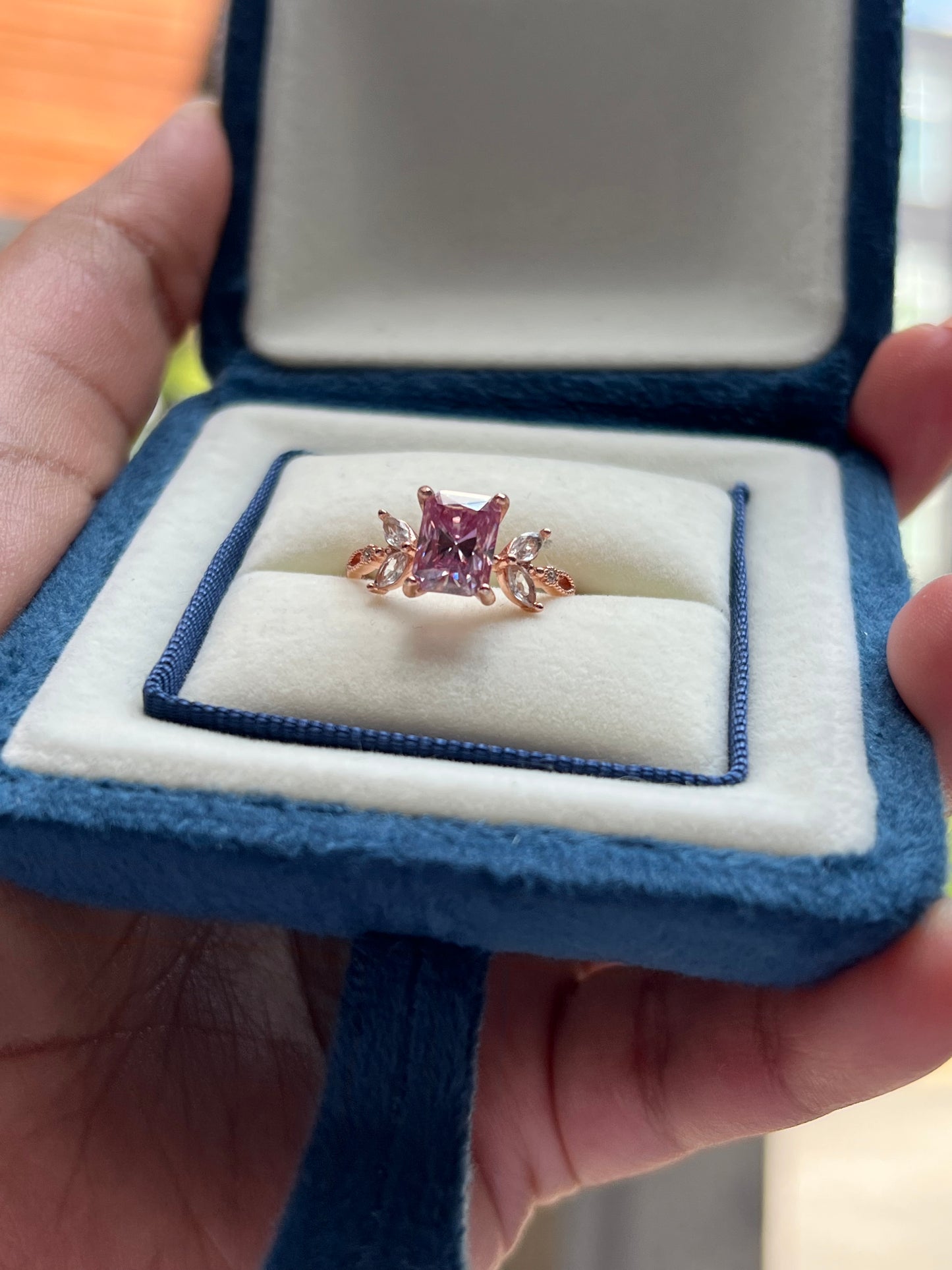 Sakura Ring Moissanite