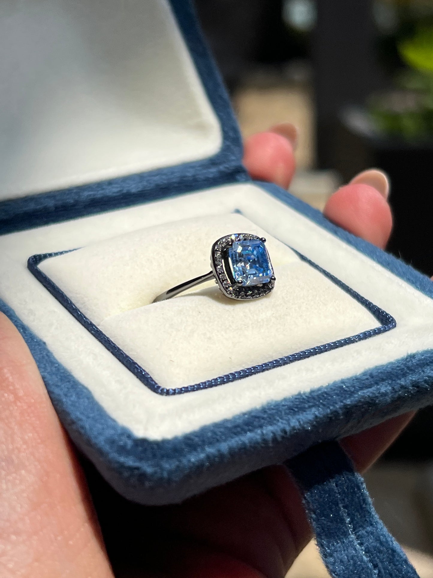 Emery Ring Moissanite