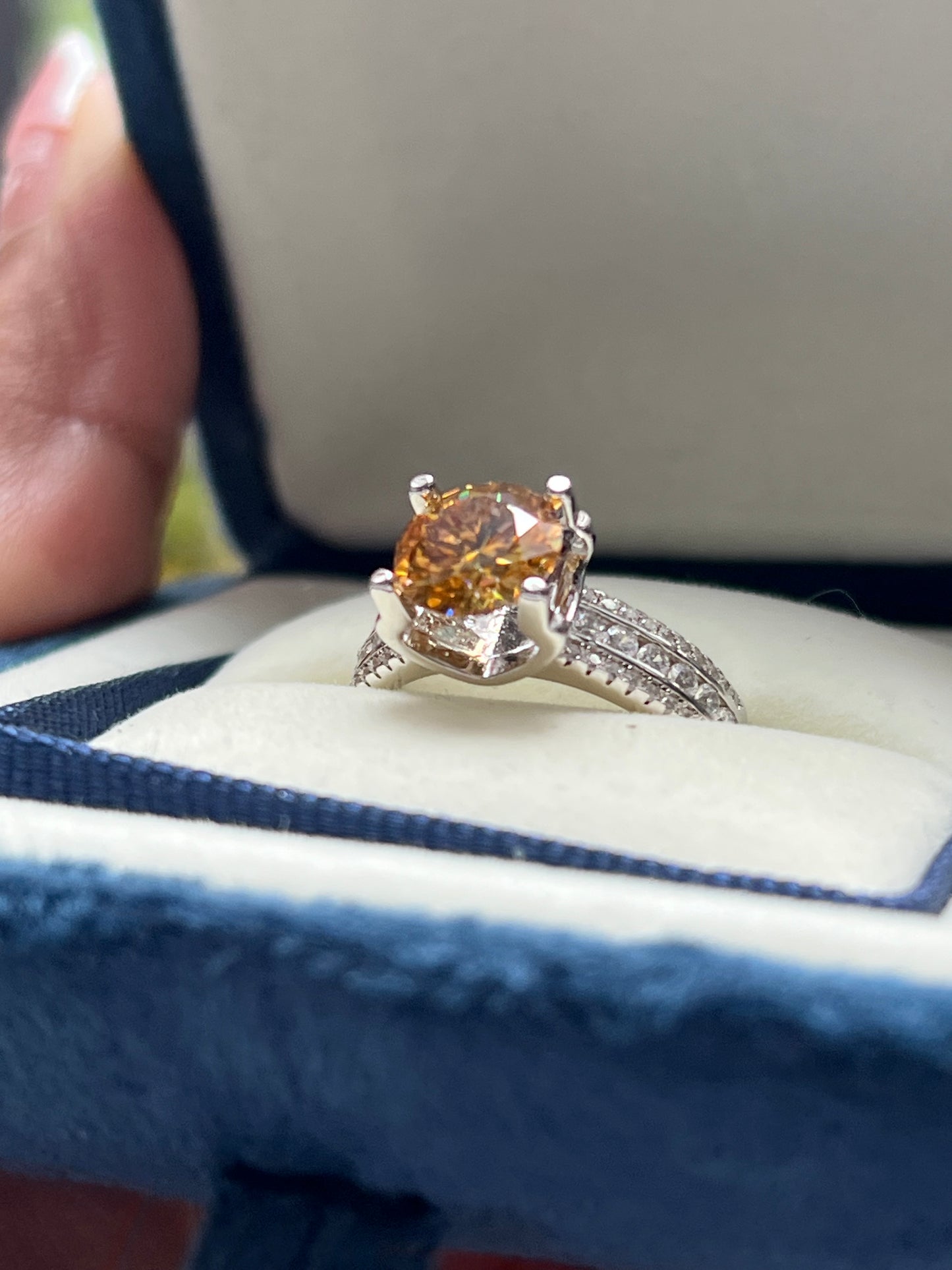 Chrissy Ring Moissanite