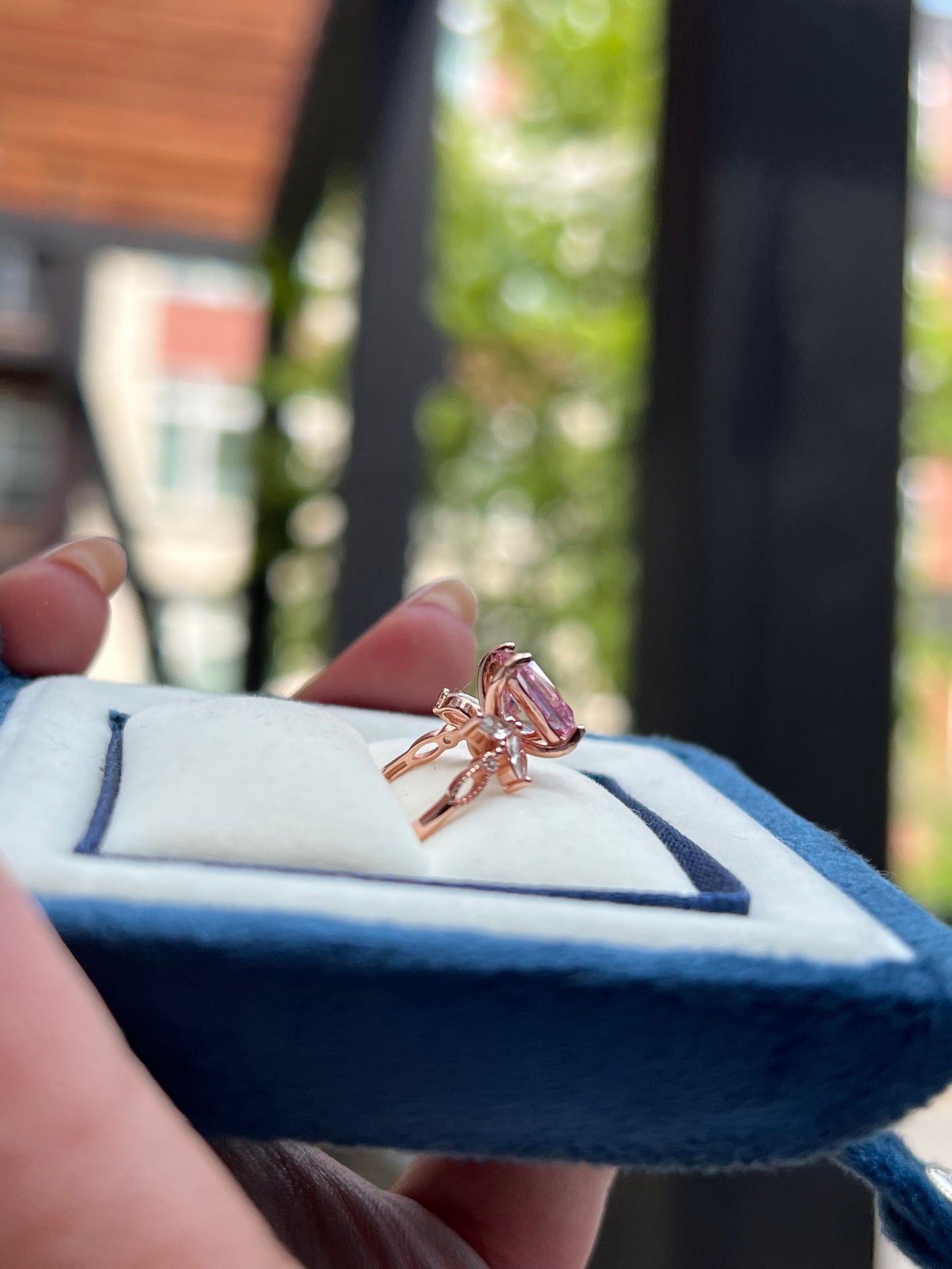Sakura Ring Moissanite