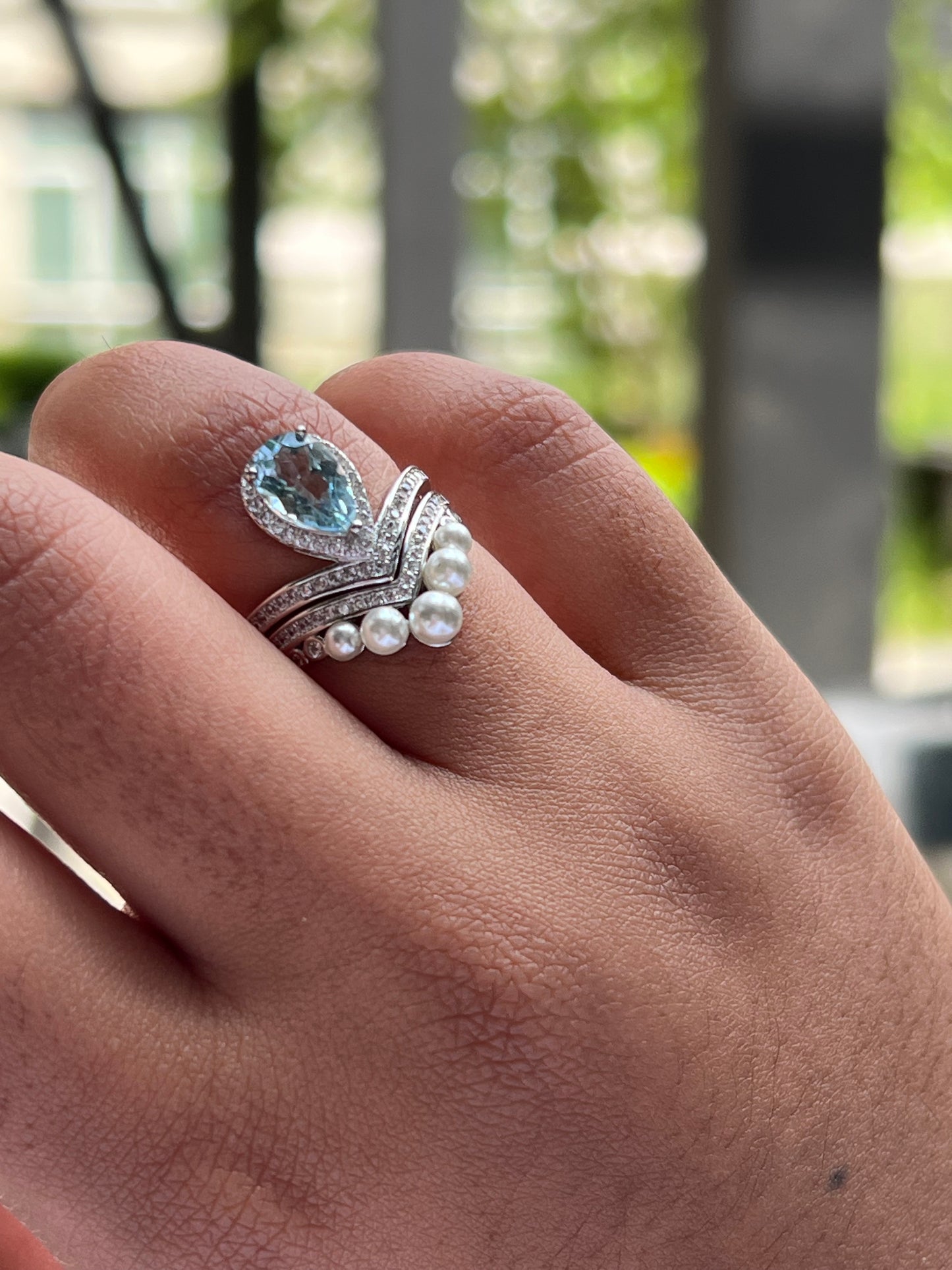 Aurora Ring Aquamarine