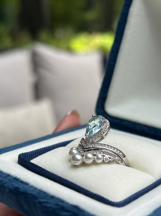 Aurora Ring Aquamarine