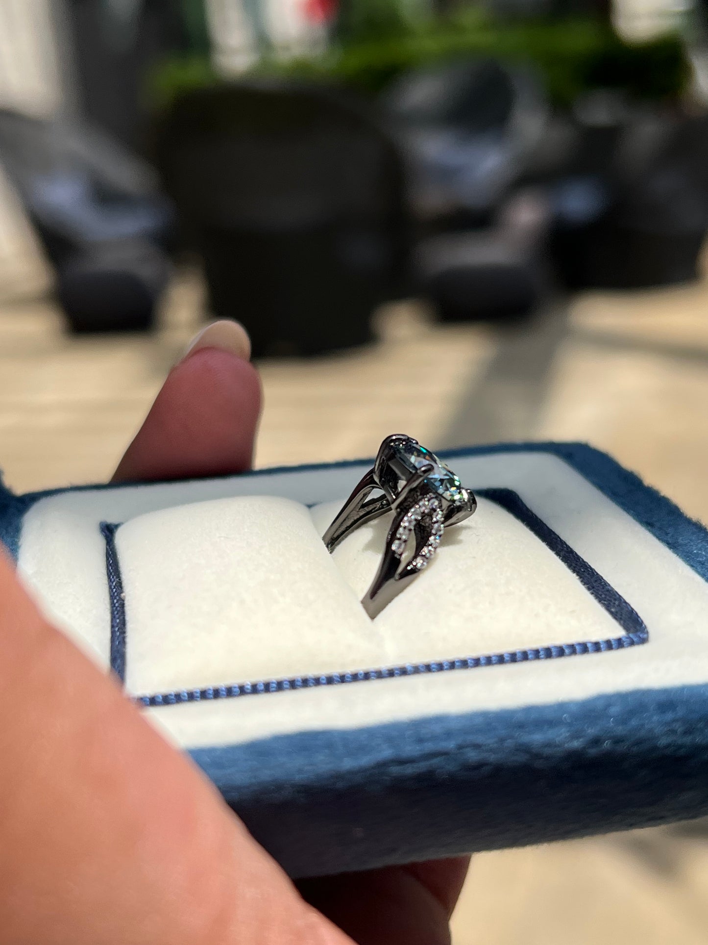Addison Ring Moissanite