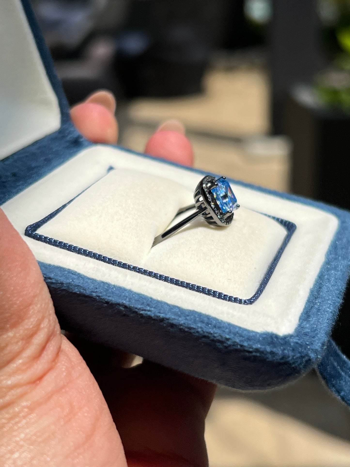 Emery Ring Moissanite